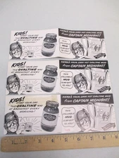 OVALTINE Captain Midnight 1950s Secret Squadron TV premium paper MUG BLACK (1)