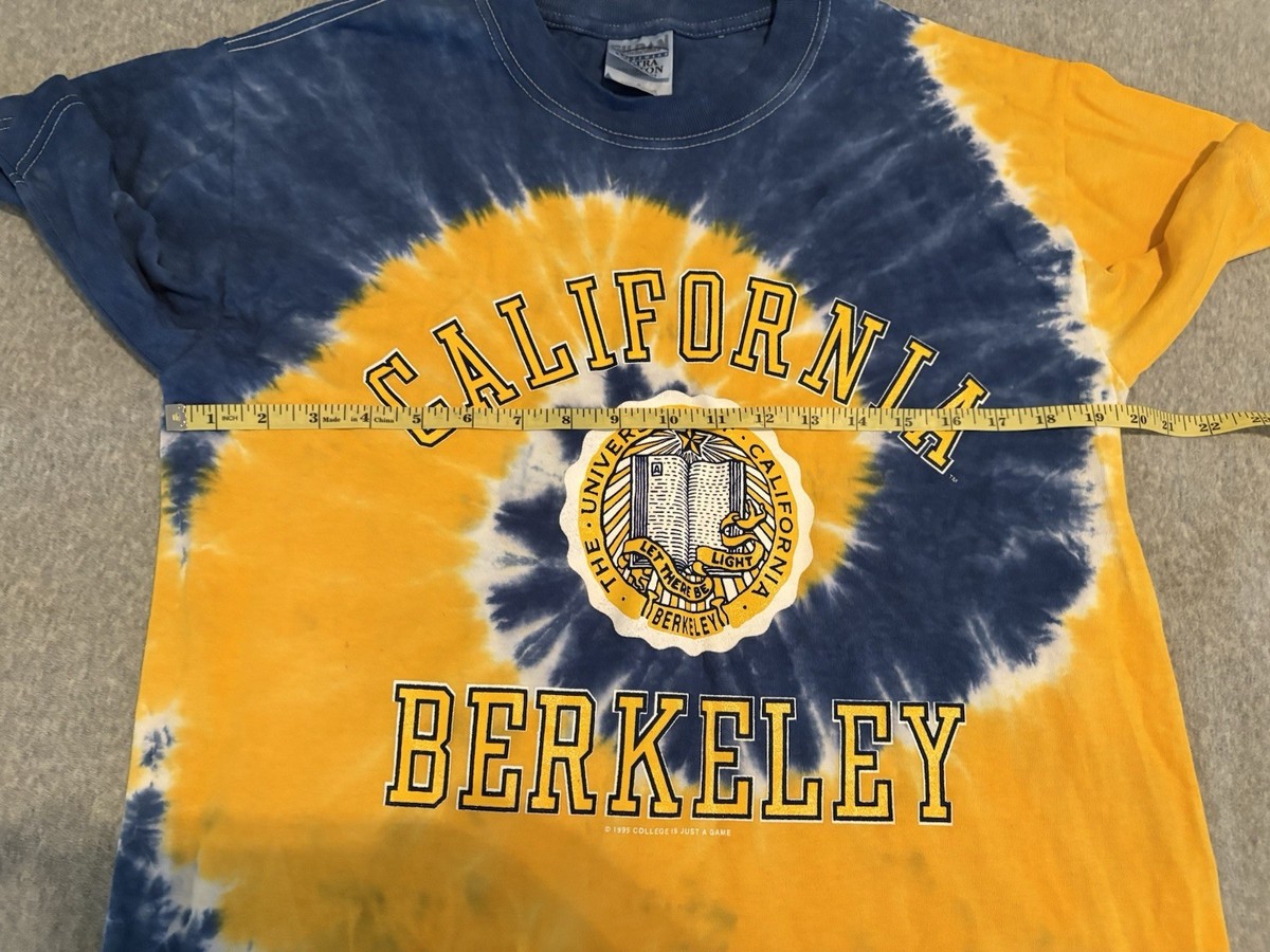 Vintage 1995 California Berkely University Tie Dye Shirt Medium View 4
