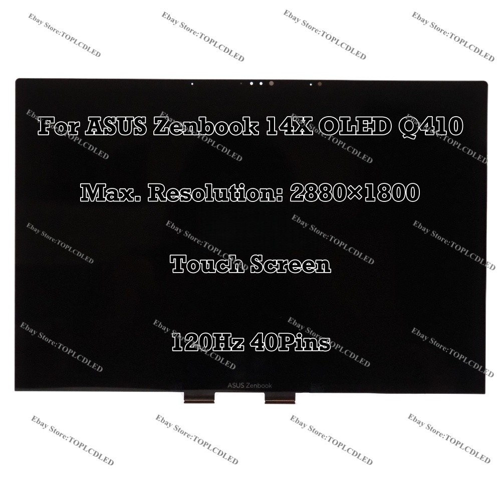 14.5"" For ASUS Zenbook 14X OLED Q410 120Hz LCD Display Complete Assembly Touch