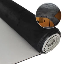 Replacement Headliner Fabric Car Headlining Cabin Roof Liner Black 85"x60"