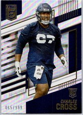 2022 Donruss Elite #135 Charles Cross #/999 Rookie Seattle Seahawks