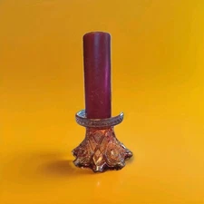 Vintage Imperial Carnival Glass Marigold Candle Holder/ Punch Bowl Holder