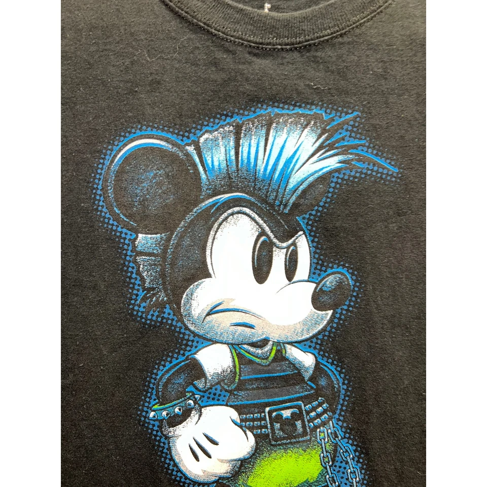 Youth Disney Mickey Mouse Shirt Tank Sleeveless Tee Punk Mick Kids Xl - Image 3 of 4