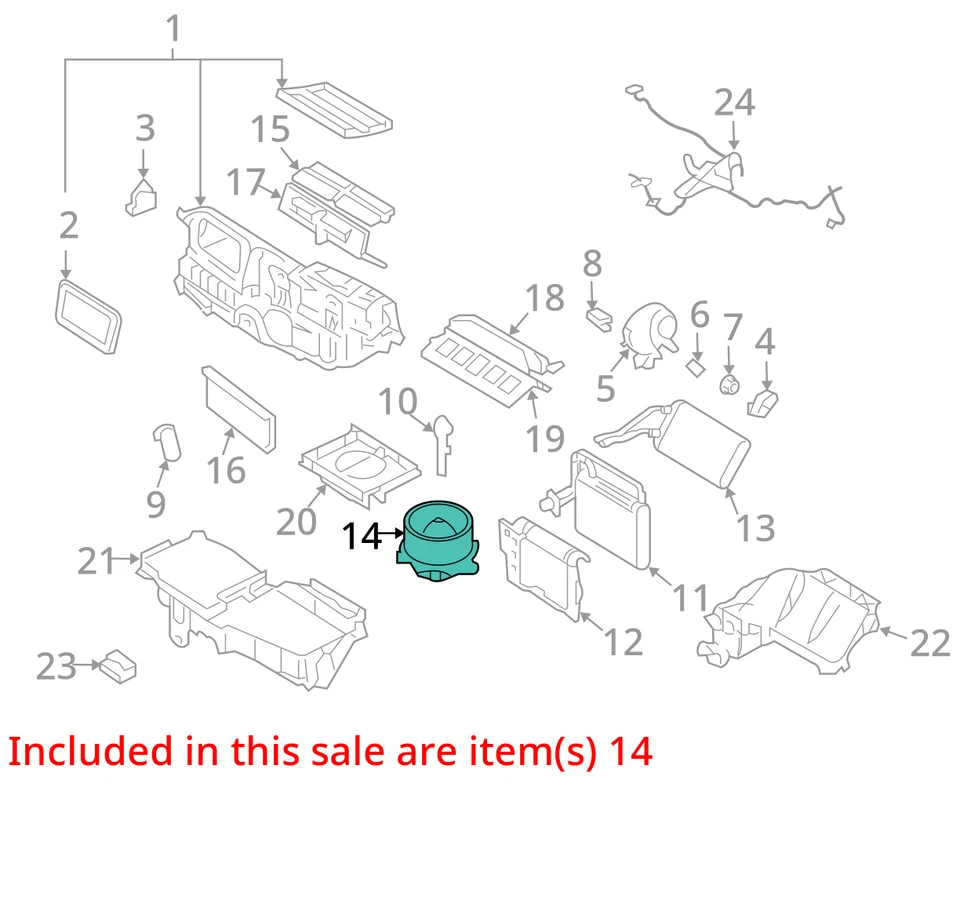 2006-2009年福特融合加热器后交流鼓风机电机LO3ZP — 第 2/3 张图片