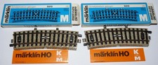 Märklin H0 2x 5213 ++ Schaltgleisstück gebogen M-Gleis in OVP ++ #D1_522