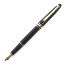 MONTBLANC Meisterstuck Classic Fountain Pen 14K M Nib White Star Black Gold Germ