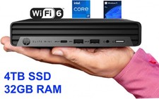 NEW HP Elite Mini G9 Intel Core I7 12th Gen 32GB DDR5 RAM 4TB NVMe SSD Win11 Pro