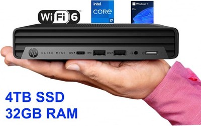 NEW HP Elite Mini G9 Intel Core I7 12th Gen 32GB DDR5 RAM 4TB NVMe SSD Win11 Pro