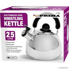 Stainless Steel Whistling Kettle 2.5 Litre | Suitable For All Types Of Stoves 