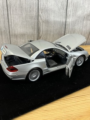 Maisto 1:18 Mercedes SL 55 AMG Silver - (R230) Die Cast Metal. | eBay