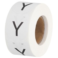 Inventaretiketten Mit Buchstabe Y 1-Zoll-Aufkleber (1 Rolle/Insgesamt 500 StüCk)