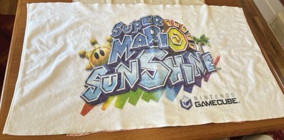 Vintage  Nintendo Game Cube Super Mario Sunshine  Beach Towel Preorder Towel
