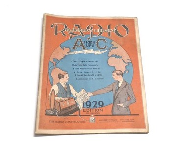 The Radio Constructor Blueprint Library AC Hookups 1929 New York Diagram Booklet