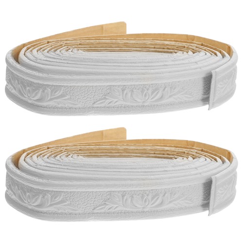 2 Roll Self Adhesive Wall Trim 4cm White Edging for Home Decoration - Picture 9 of 12