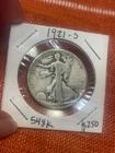 1921 S WALKING LIBERTY HALF DOLLAR FINE-