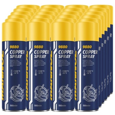 24x 500 ml MANNOL KUPFERPASTE SPRAY COOPER BREMSENSPRAY SCHMIERPASTE BREMSPASTE