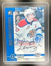 2013 In The Game Draft Prospects Curtis Lazar Silver Auto