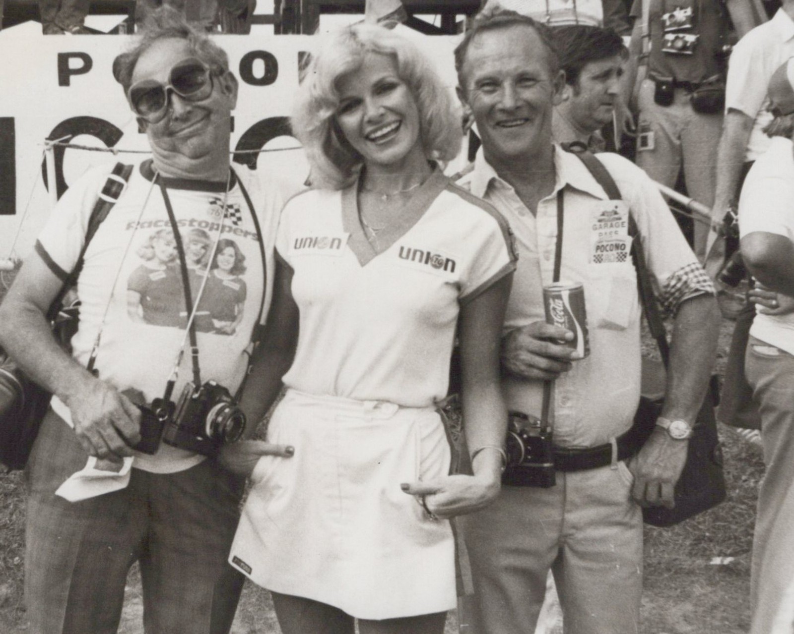 Lerry Lipel Pocono victory lane photo 1980 - Himes Estate Original Photo