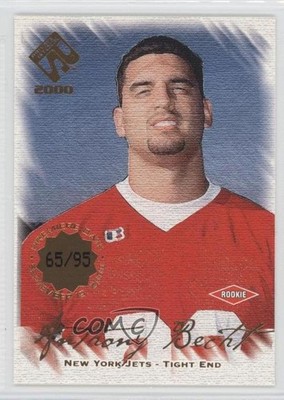 2000 Pacific Private Stock Premiere Date 65/95 Anthony Becht #133 Rookie RC 0h3