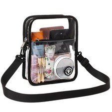 Clear bag for stadium events, women's Clear Purse crossbody bag, stadium appr...