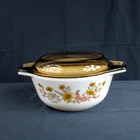 Vintage PYREX  Rare England Woodland Country Autumn 1/2 qt Casserole with Lid