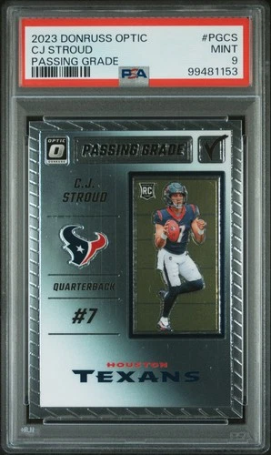 2023 PANINI DONRUSS OPTIC PASSING GRADE CJ STROUD PGCS PSA 9