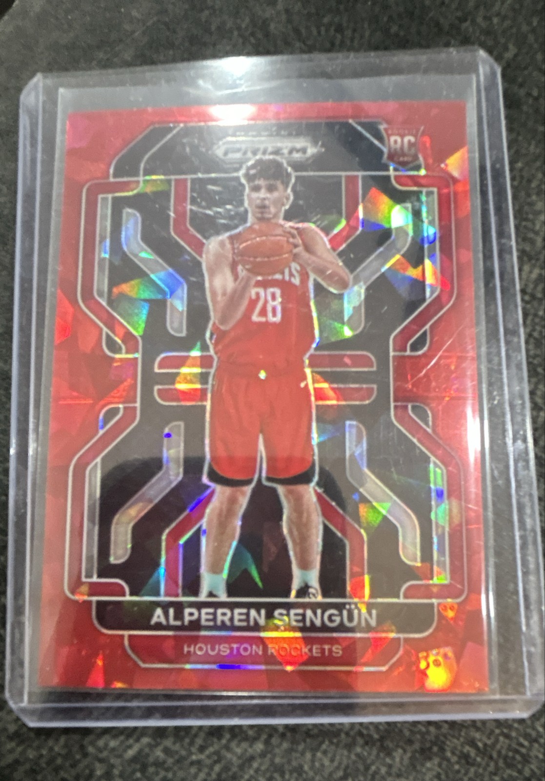 2021-22 Panini Prizm - Alperen Sengun #318 Red Ice Prizm (RC)