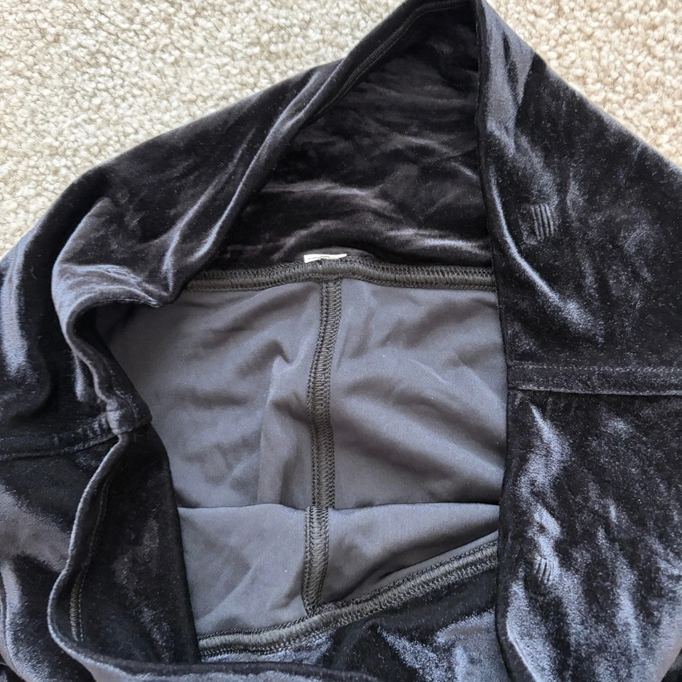 Apretado Lululemon Wunder Lounge para mujer 12 terciopelo negro tiro alto Foto 4 de 4