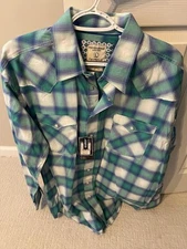 LS Boot Barn Button Down Mens Shirt Size Large