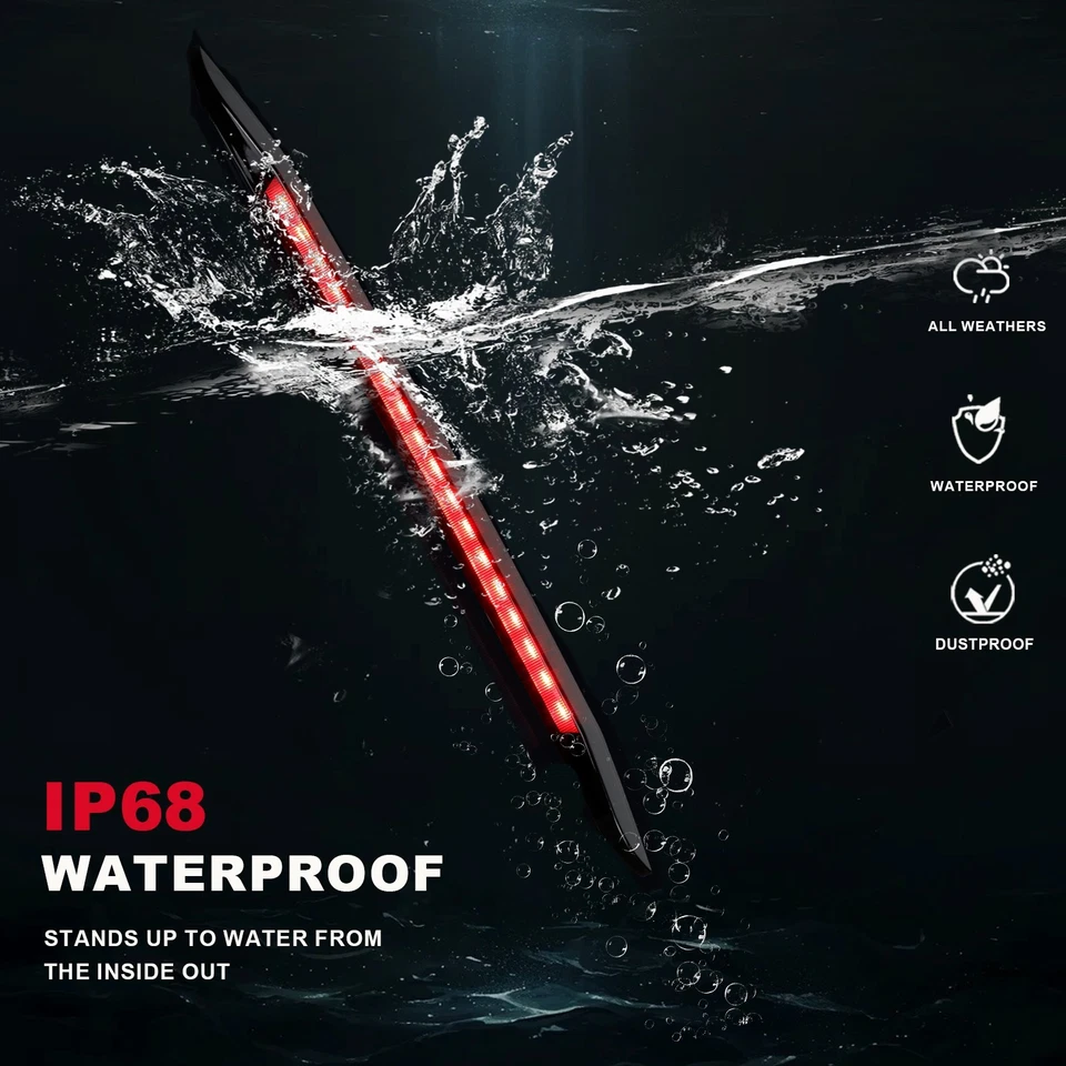 Tercera lámpara trasera de freno de montaje alto central apta para Chevrolet Malibu 2016-2025 42795725 Foto 4 de 4