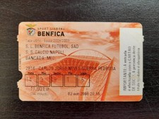 Biglietto Benfica v Napoli 2008 2009 Coppa UEFA