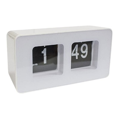 Retro Auto Flipped Clock Battery Operated for Home Office School Desktop Decors