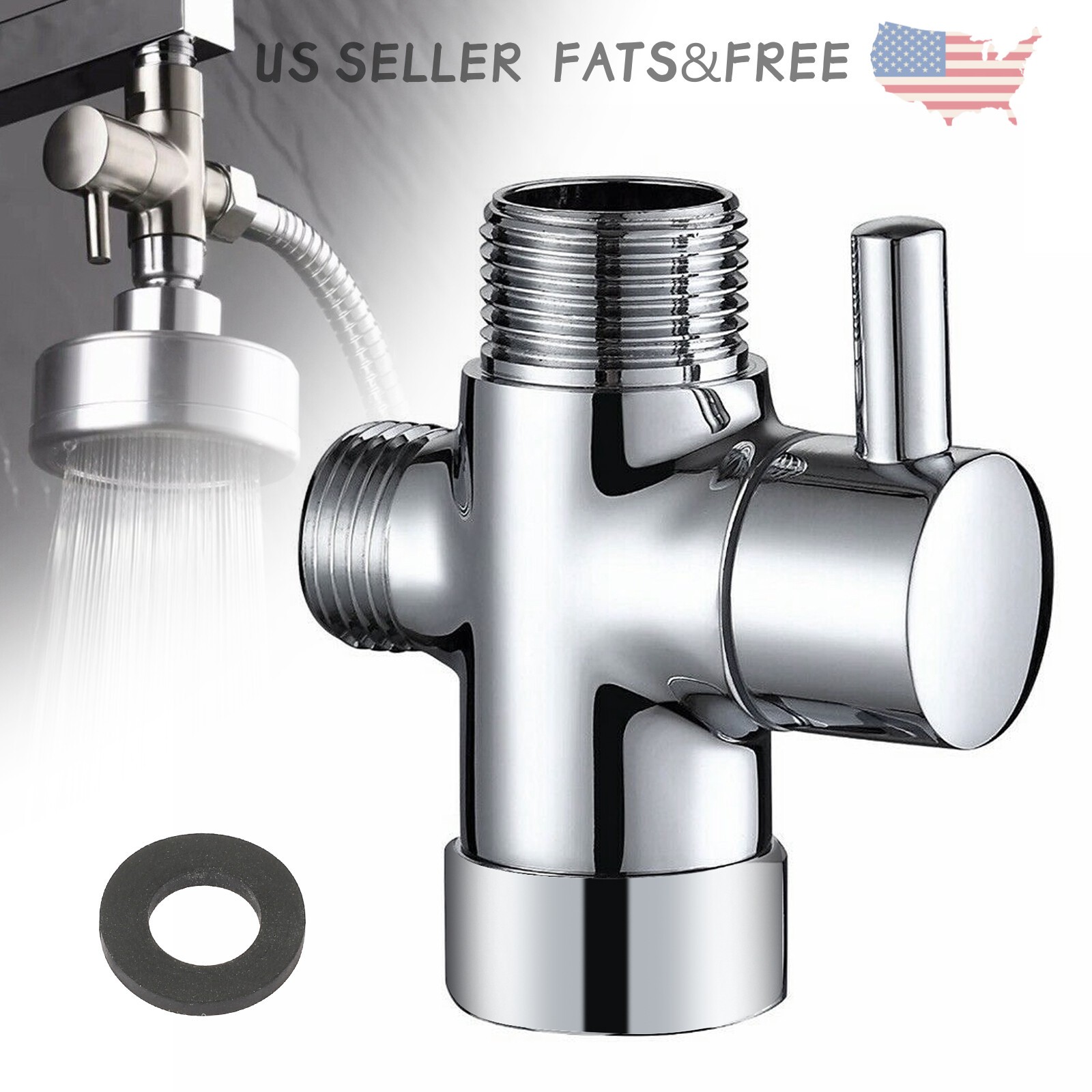 Diverter Valve Water Splitter Switch Tap Faucet