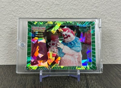 Cardsmiths Killer Klowns #52 SNACK TIME! Emerald Gemstone Refractor 08/99