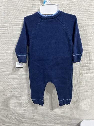 Izod One Piece Sweater Outfit Size 3/6 M Baby Boy Bears - Picture 5 of 5
