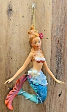 Mermaid Resin Ornament 10" x 5"