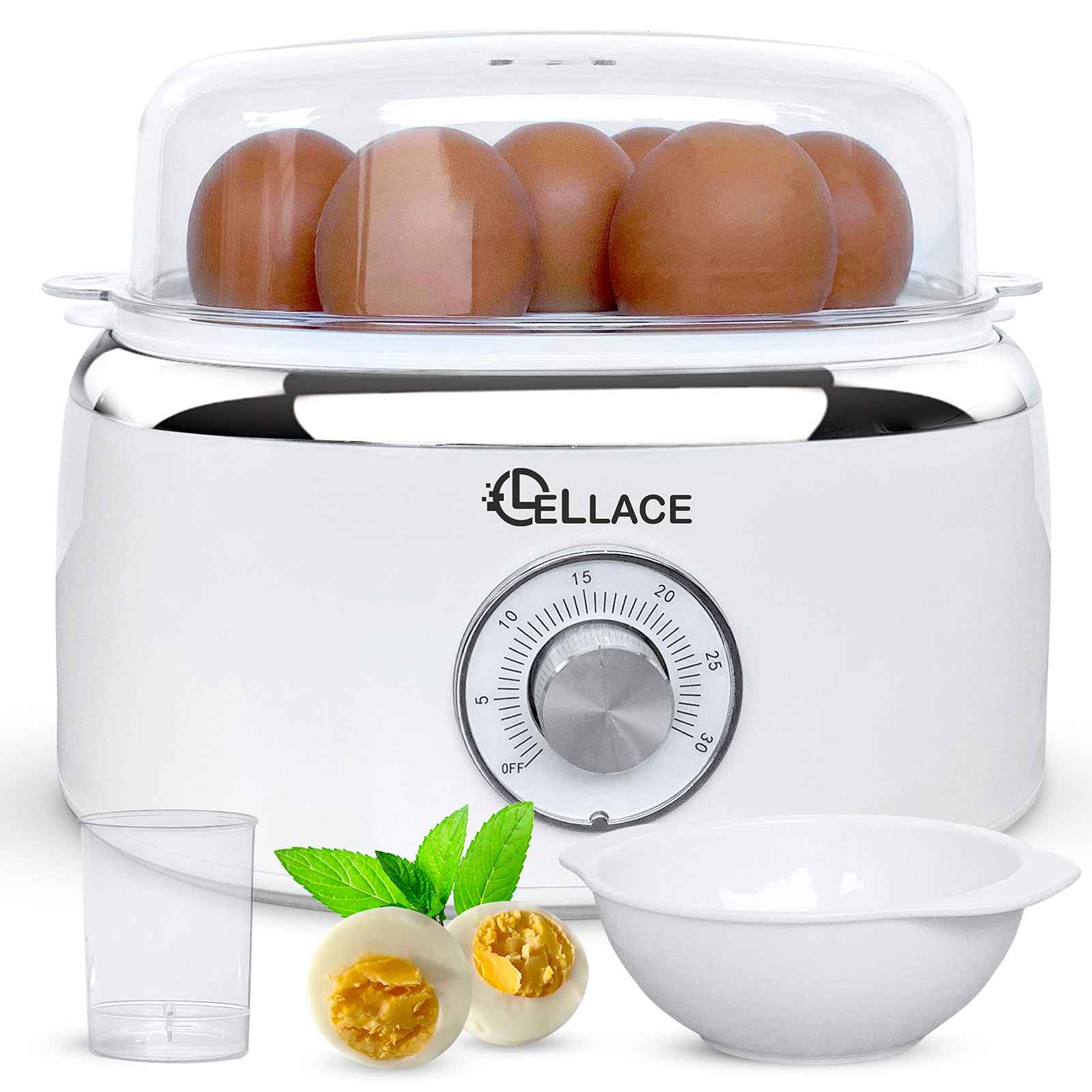 LELLACE Cuociuova: Eleganza e Cottura a Vapore per 7 Uova