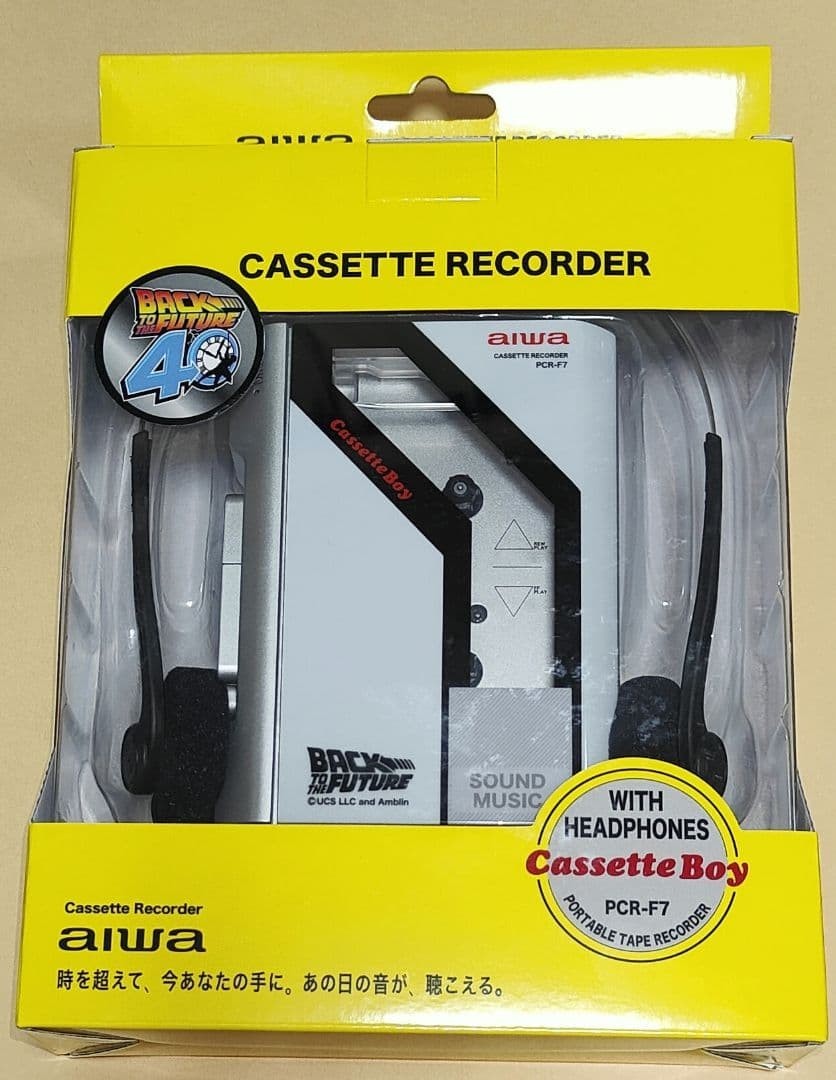※衝撃のっ！様用※ aiwa カセットボーイ PCR-F7 ドンキ限定 AIWA Cassette Boy PCR-F7 Back To The Future 40th Portable Cassette