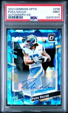 2023 Panini Donruss Optic Puka Nacua #238 Autograph Ice PSA 9