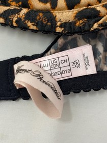 Agent Provocateur Molly Leopard Silk Bra 32D