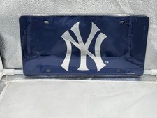 New York Yankees MLB Blue Lasercut License Pl...