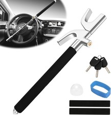 Steering Wheel Lock, Anti Theft Device for Steering Wheel, Security Theft -Black