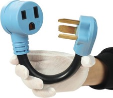 3 Prong 30 AMP Dryer Plug to 50 Welder Adapter,NEMA NEMA 10-30P 6-50R