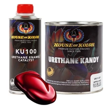 House of Kolor UK11 Apple Red Urethane Kandy Kolor Quart Kit w/ Catalyst