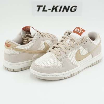 Nike Dunk Low SE Sail Light Orewood Brown Linen Hemp Suede IH2479-101 Women 5.5