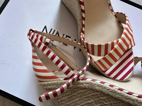 Women Nine West Heels White 38 #BE8V