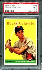 1958 Topps #368 Rocky Colavito PSA 5.5 EX+