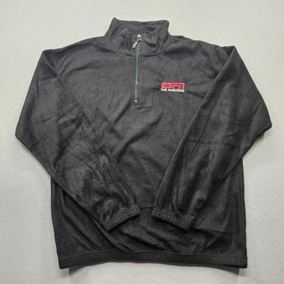 ESPN The Magazine Men's Size XL Black Fleece Pullover Hoodie