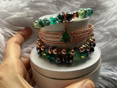 Bomb Party Retro Stack - Rockin Around The Christmas Tree Braclets