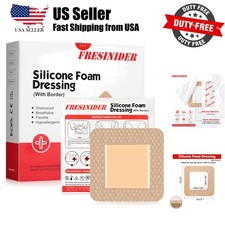 Silicone Foam Dressing with Adhesive Border Wound Dressing Bandage Silico...